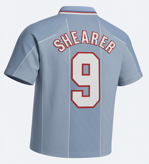 1996–97 England Away Shearer #9 (Feels Like New) - Size L