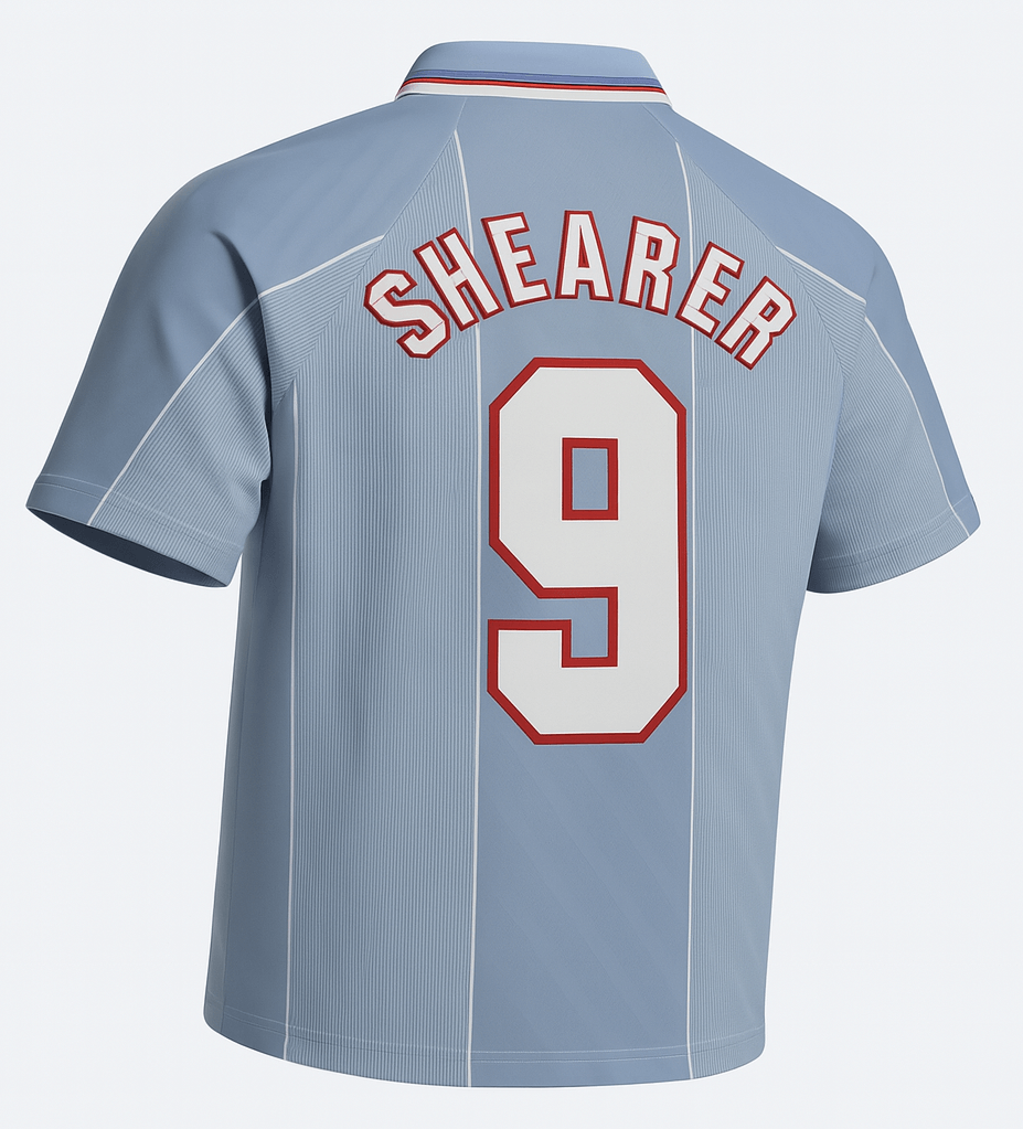 1996–97 England Away Shearer #9 (Feels Like New) - Size S