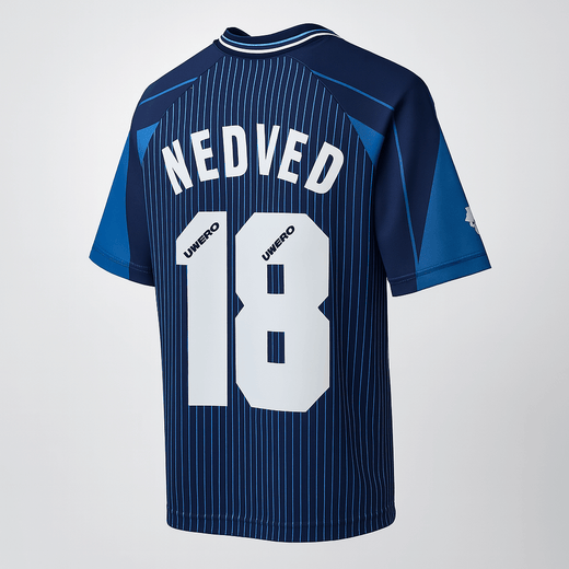 1996–97 Lazio Away #18 Nedved (Feels Like New) - Size S
