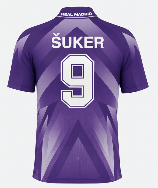 1996–97 Real Madrid Away Suker #9 (Feels Like New) - Size XL