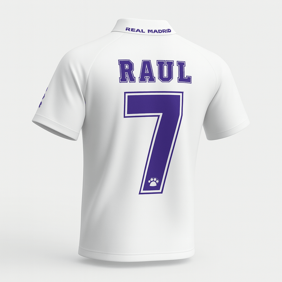 1996–97 Real Madrid Home Raul #7 (Feels Like New) - Size M