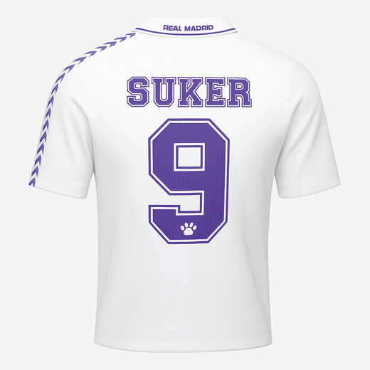 1996–97 Real Madrid Home Suker #9 (Feels Like New) - Size M