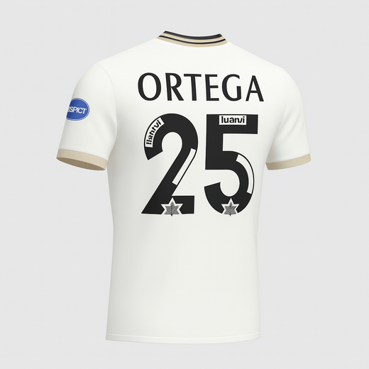 1996–97 Valencia Home Shirt Ortega #25 (Feels Like New) - Size XXL