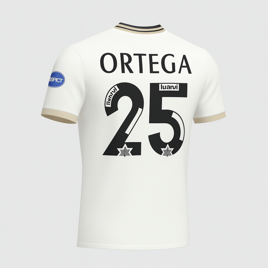 1996–97 Valencia Home Shirt Ortega #25 (Feels Like New) - Size S