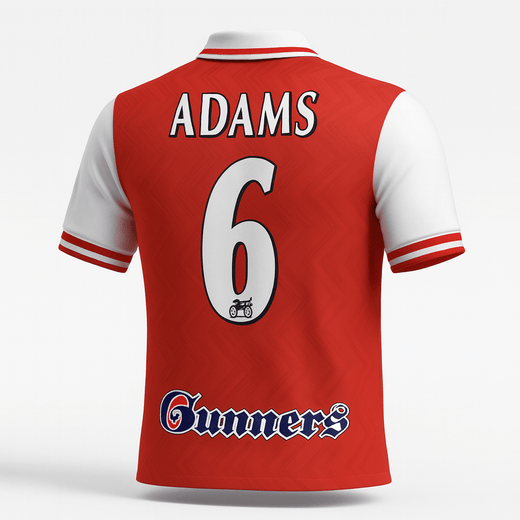 1996–98 Arsenal Home Adams #6 (Feels Like New) - Size S