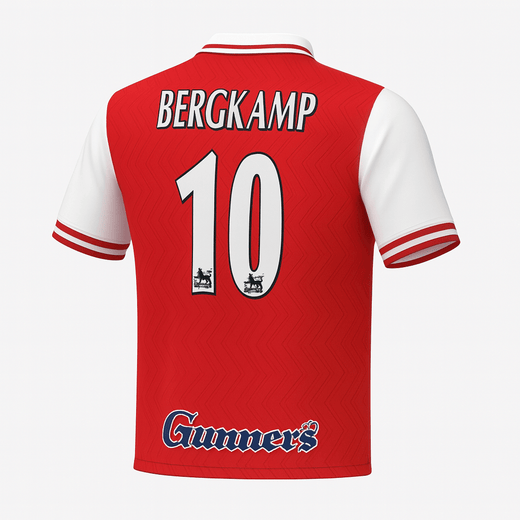 1996–98 Arsenal Home Bergkamp #10 (Feels Like New) - Size S