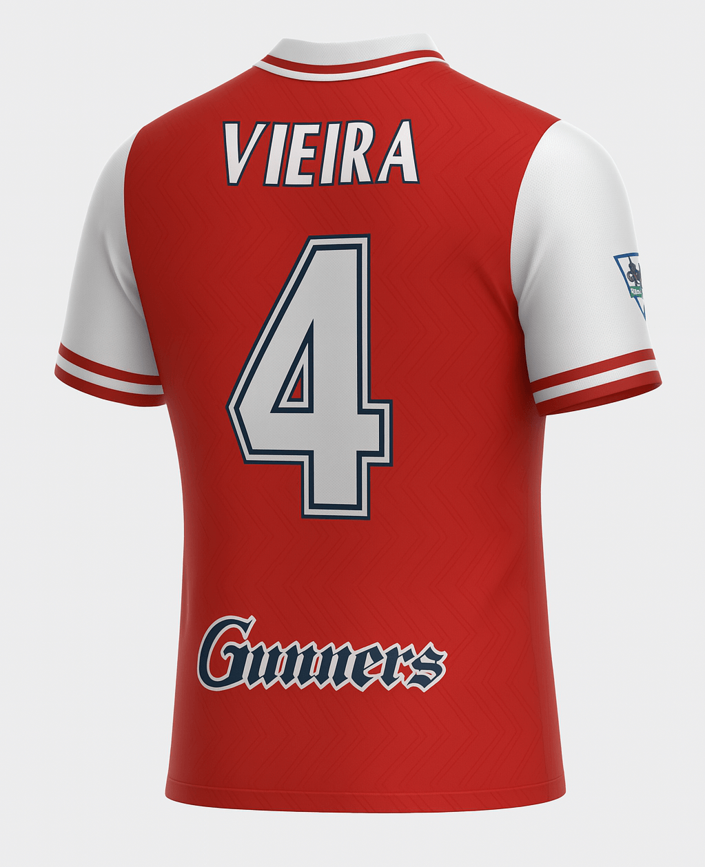 1996–98 Arsenal Home Vieira #4 (Feels Like New) - Size XXL