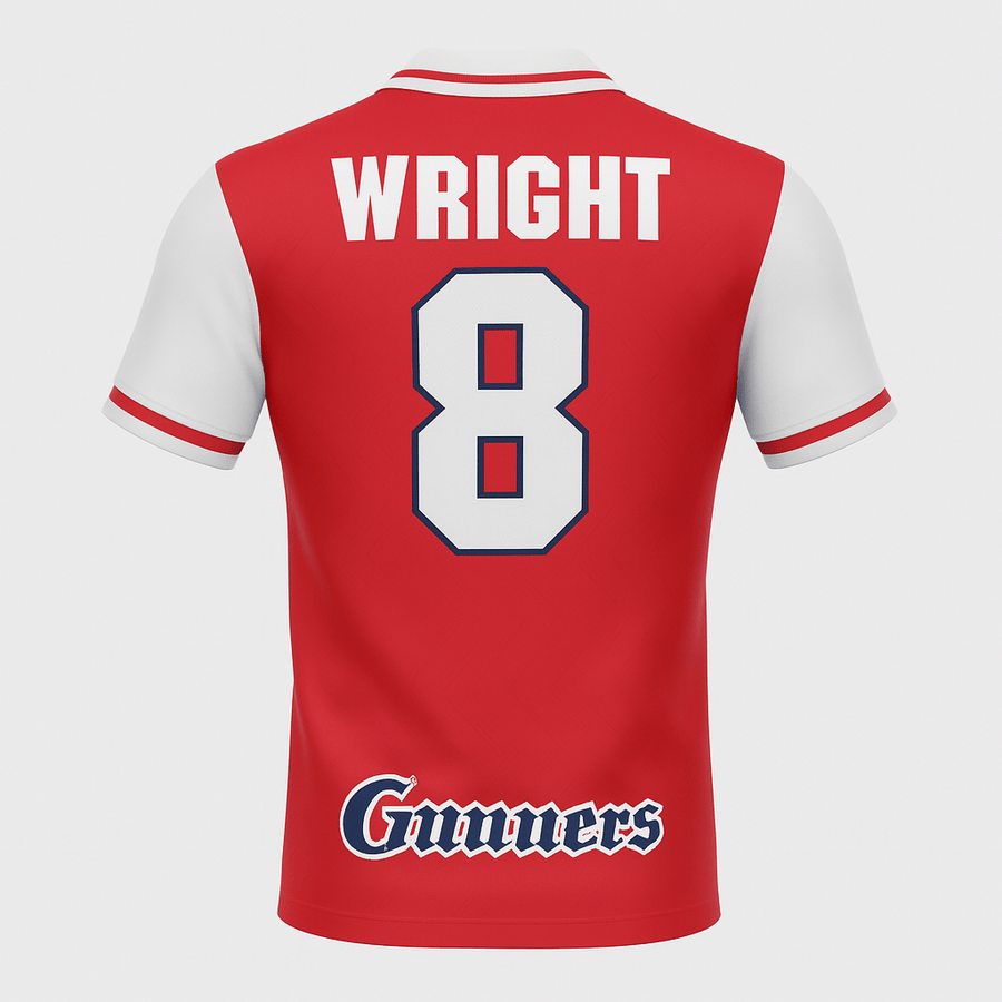 1996–98 Arsenal Home Wright #8 (Feels Like New) - Size L