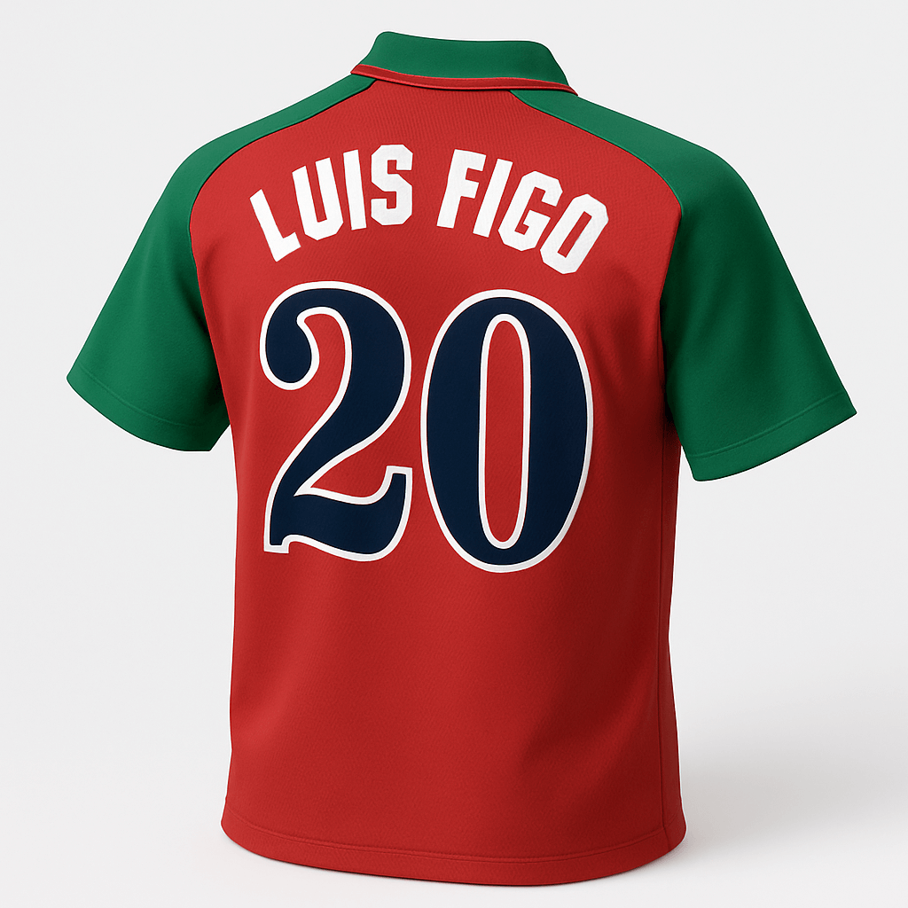 1996 Portugal Home Figo #20 (Feels Like New) - Size M