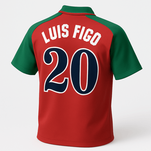1996 Portugal Home Figo #20 (Feels Like New) - Size M
