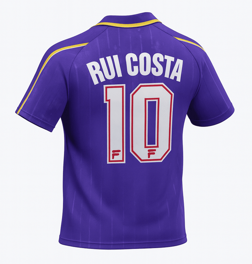 1997–98 Fiorentina Home Rui Costa #10 (Feels Like New) - Size XS