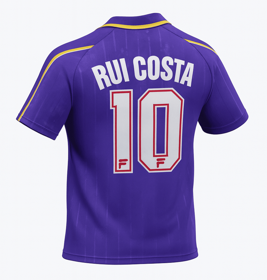 1997–98 Fiorentina Home Rui Costa #10 (Feels Like New) - Size XS