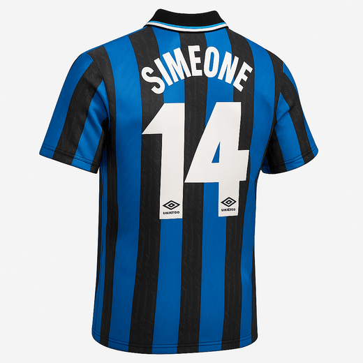 1997–98 Inter Milan Home Simeone #14 (Feels Like New) - Size XS
