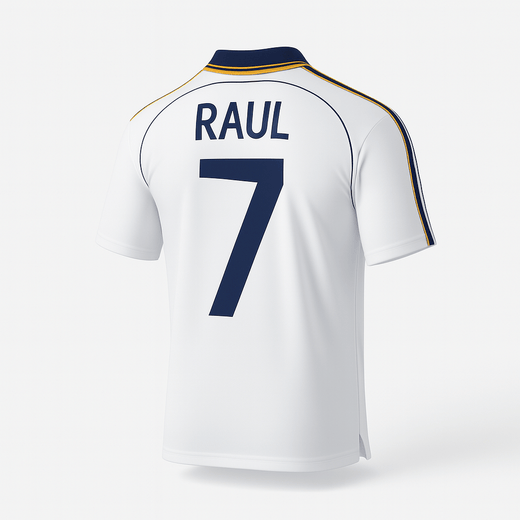 1998–00 Real Madrid Home Raul #7 (Feels Like New) - Size S