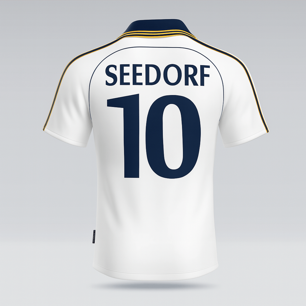 1998–00 Real Madrid Home Seedorf #10 (Feels Like New) - Size M