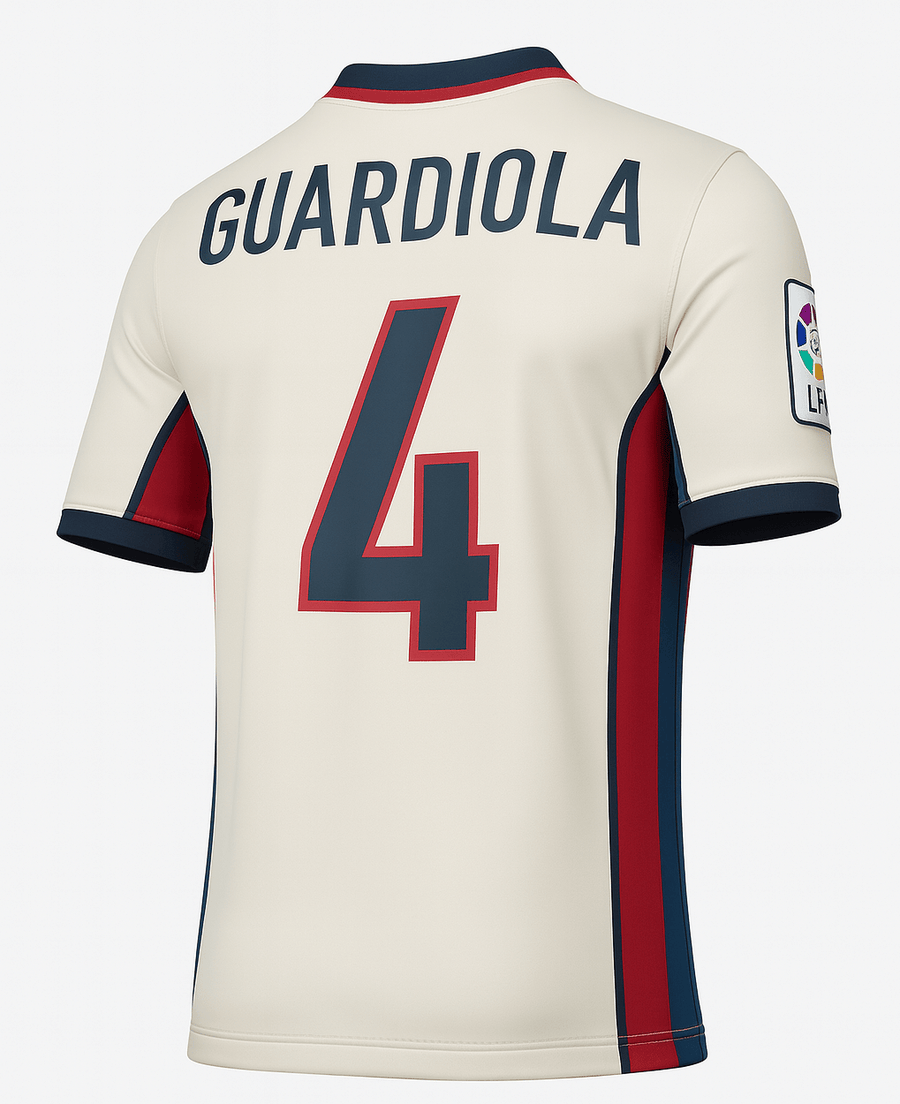 1998–01 Barcelona Away Guardiola #4 (Feels Like New) - Size M
