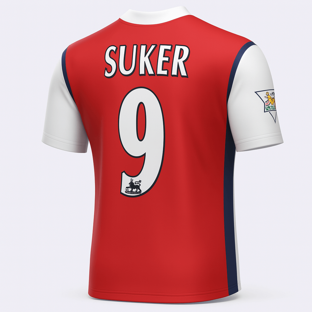 1998–99 Arsenal Home Suker #9 (Feels Like New) - Size XXL