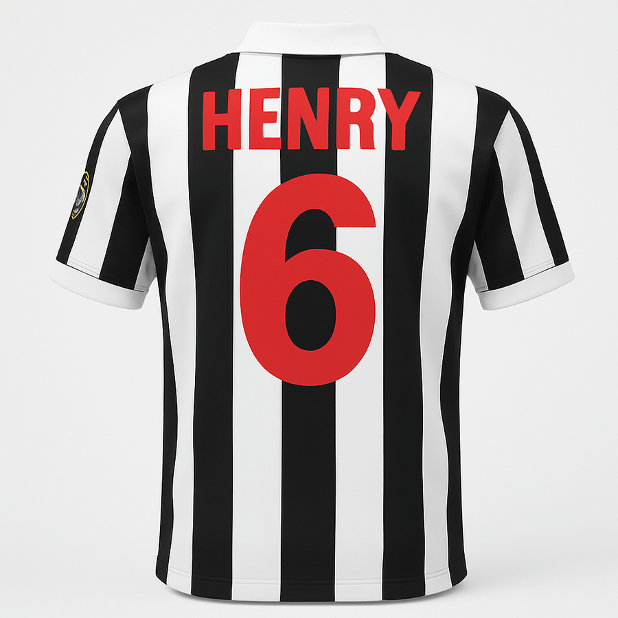 1998–99 Juventus Home Henry #6 (Feels Like New) - Size S