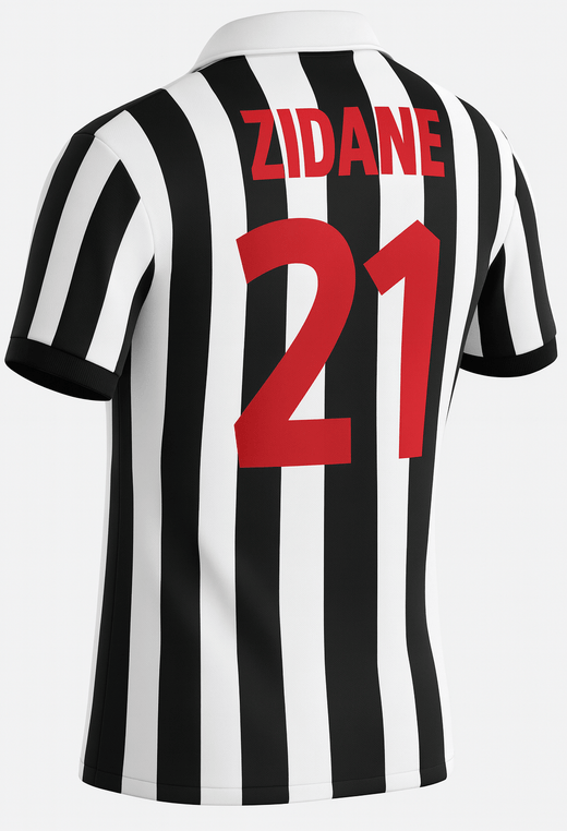 1998–99 Juventus Home Zidane #21 (Feels Like New) - Size L