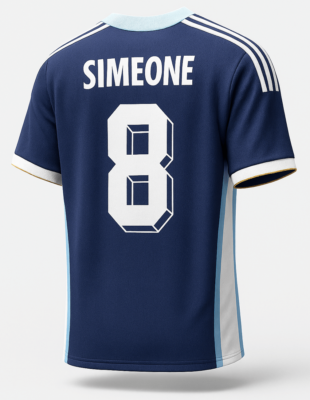 1998 Argentina Away Simeone #8 (Feels Like New) - Size M