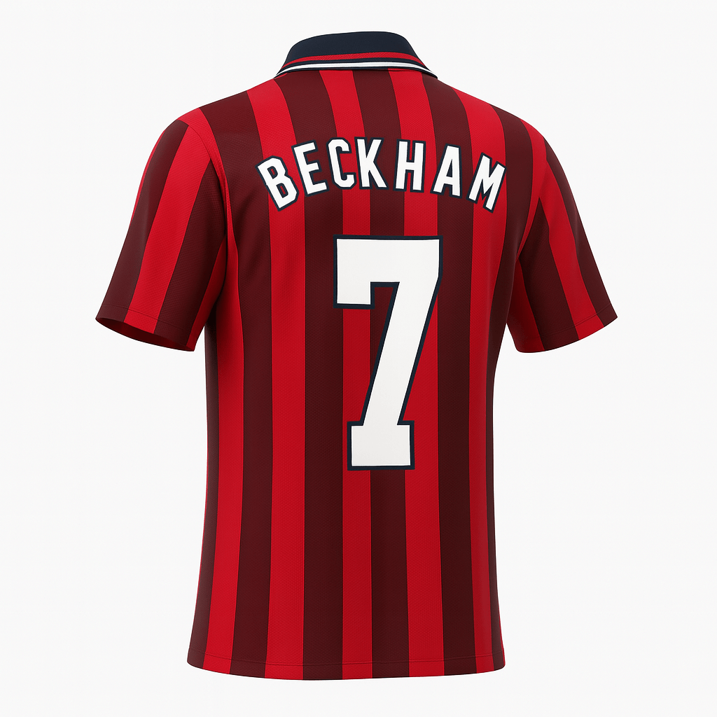 1998 England Away Shirt Beckham #7 (Feels Like New) - Size XXL
