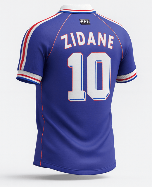 1998 France Home Zidane #10 (Feels Like New) - Size XS