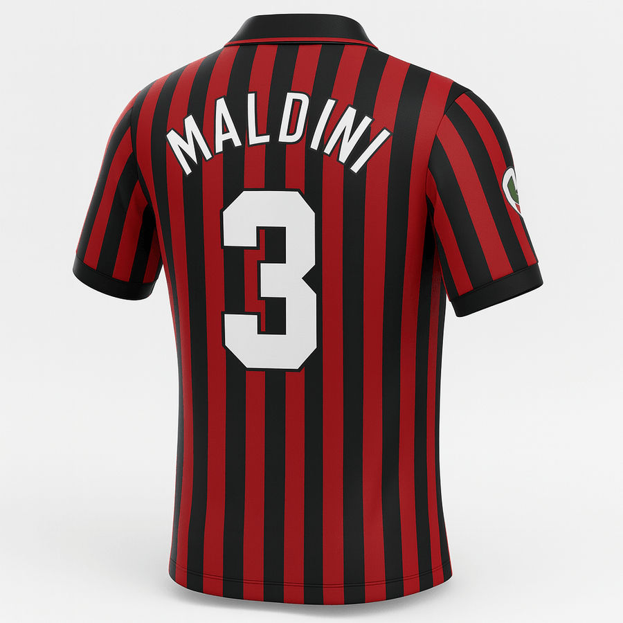 1999–00 AC Milan Home Maldini #3 (Feels Like New) - Size S