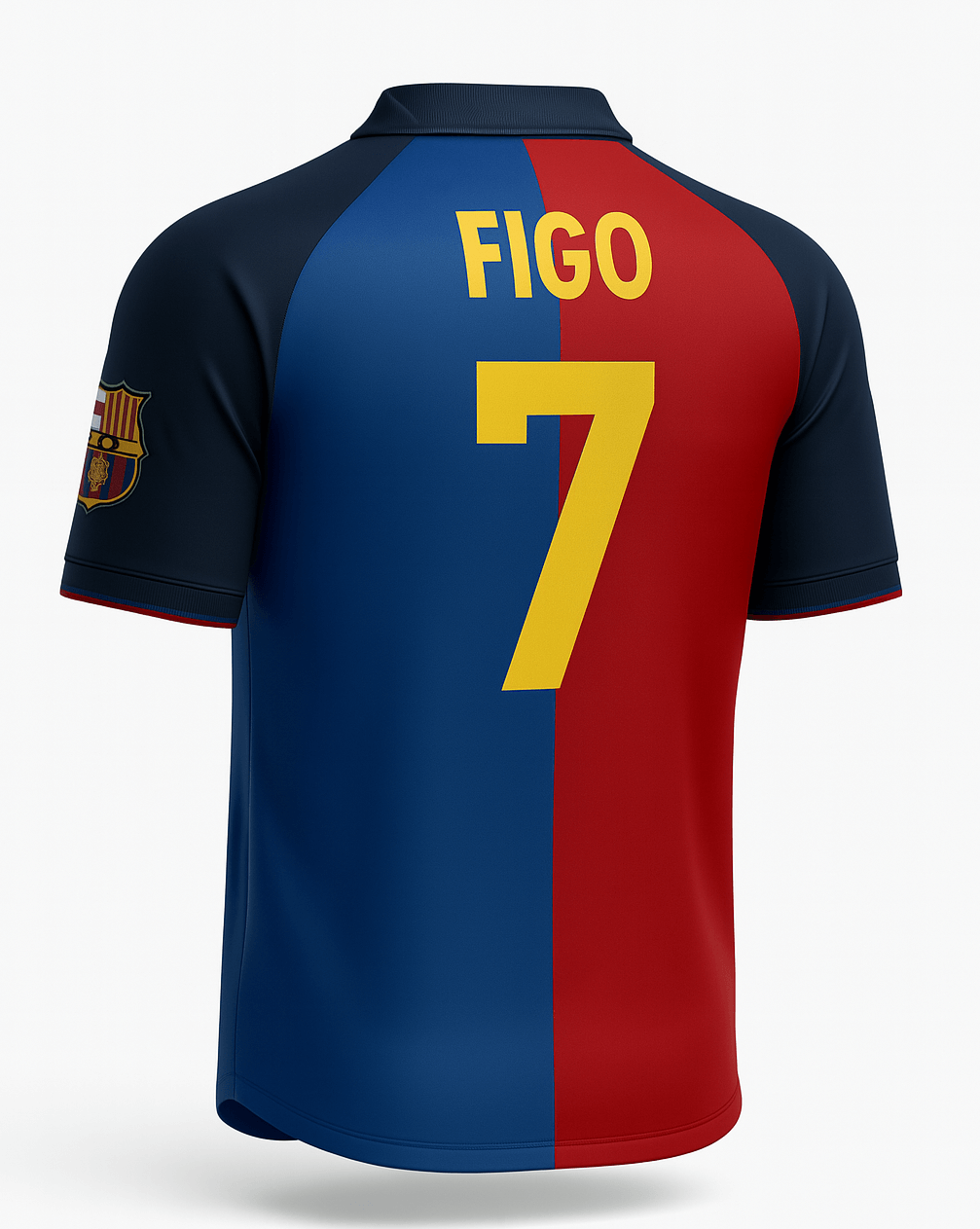 1999–00 Barcelona Home Figo #7 (Feels Like New) - Size XS