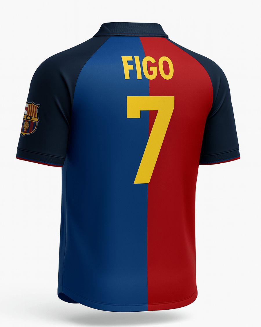 1999–00 Barcelona Home Figo #7 (Feels Like New) - Size XS