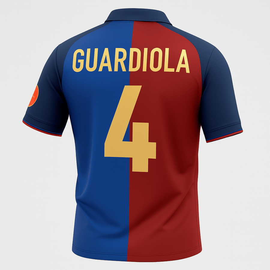 1999–00 Barcelona Home Guardiola #4 (Feels Like New) - Size M