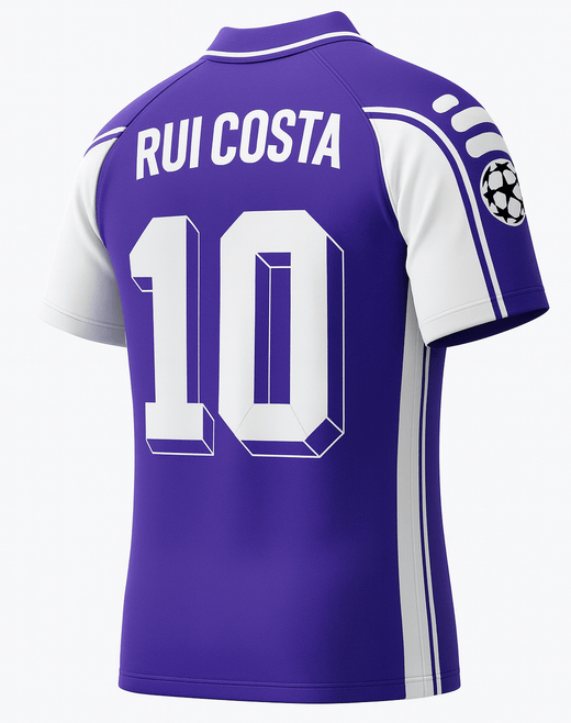 1999–00 Fiorentina Home Rui Costa #10 (Feels Like New) - Size XXL