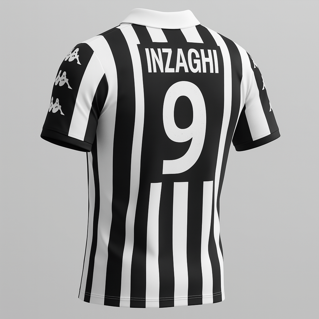 1999–00 Juventus Home Inzaghi #9 (Feels Like New) - Size L