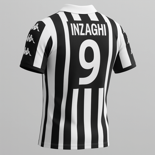 1999–00 Juventus Home Inzaghi #9 (Feels Like New) - Size L