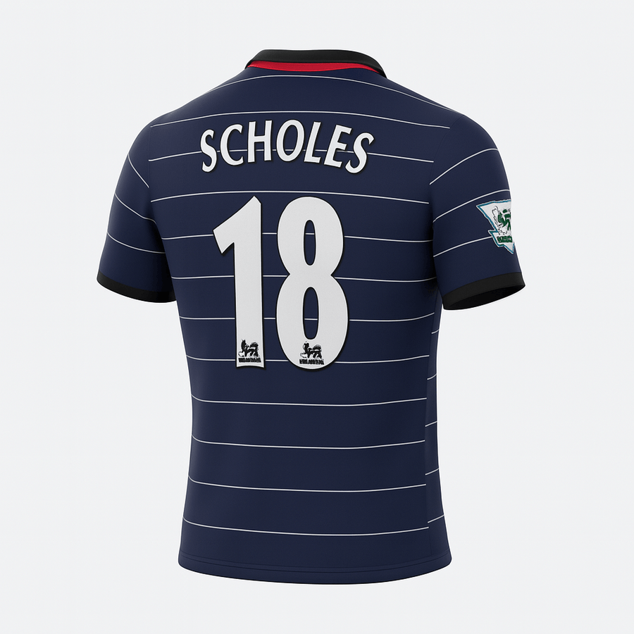 1999–00 Manchester United Away Scholes #18 (Feels Like New) - Size XS