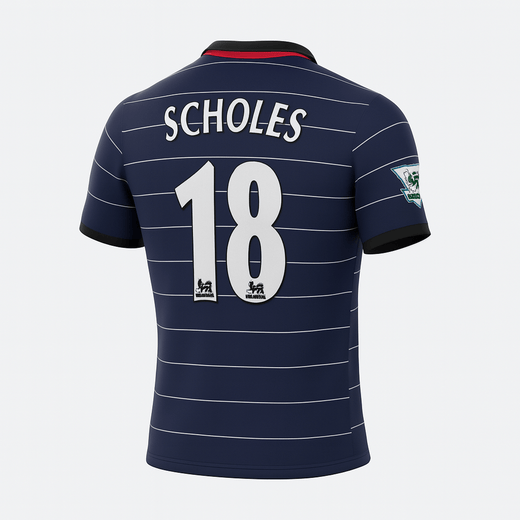 1999–00 Manchester United Away Scholes #18 (Feels Like New) - Size M