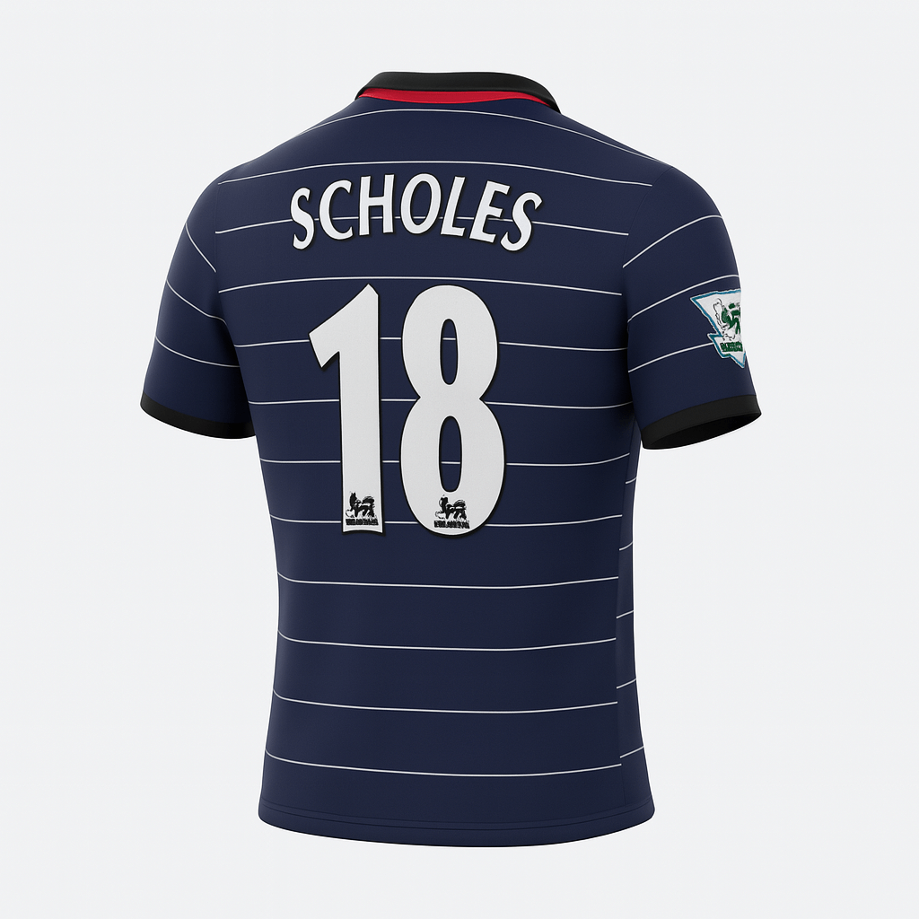 1999–00 Manchester United Away Scholes #18 (Feels Like New) - Size XXL