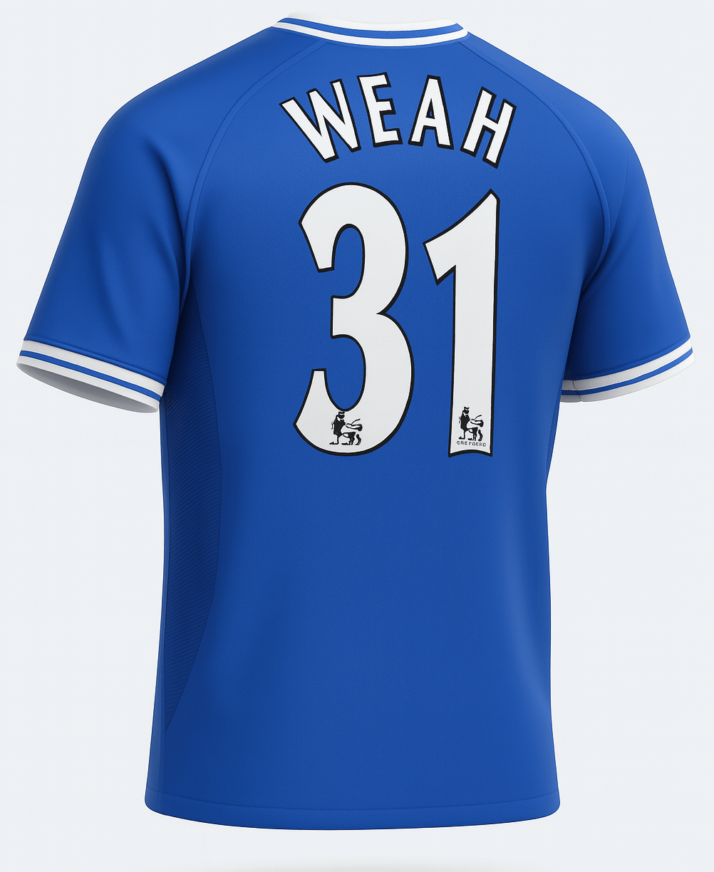 1999–01 Chelsea Home Weah #31 (Feels Like New) - Size XL