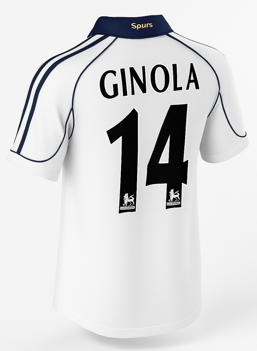 1999–01 Tottenham Home Ginola #14 (Feels Like New) - Size XS