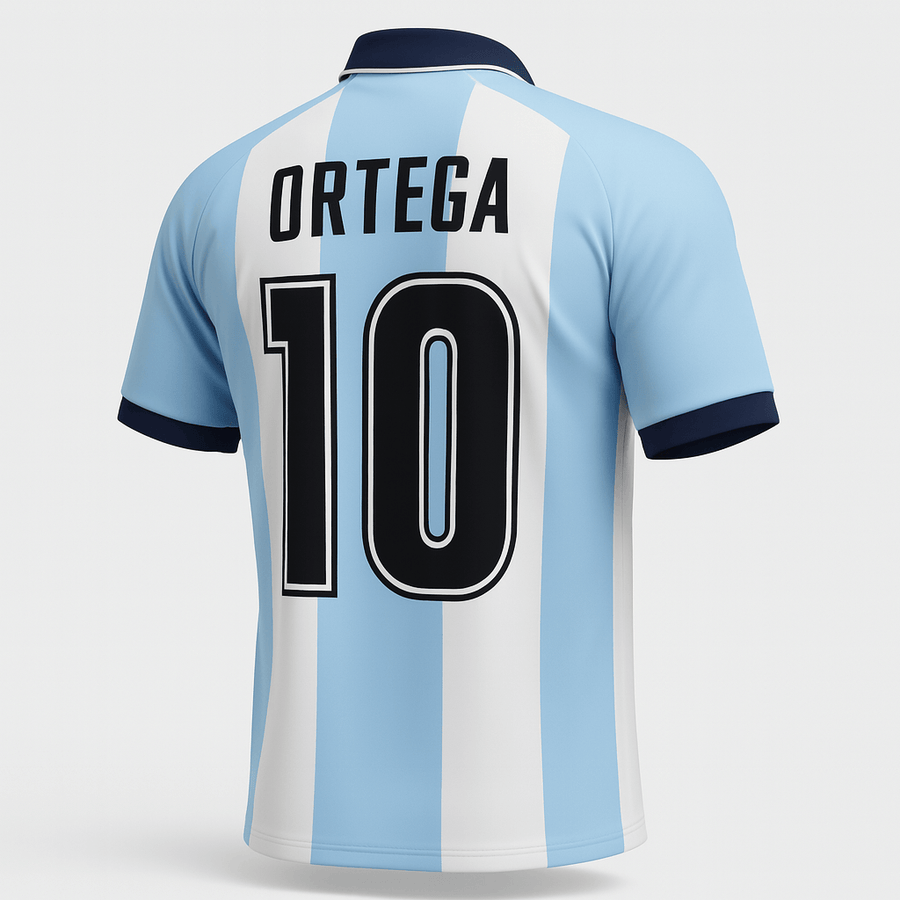 2000–01 Argentina Home Ortega #10 (Feels Like New) - Size XL