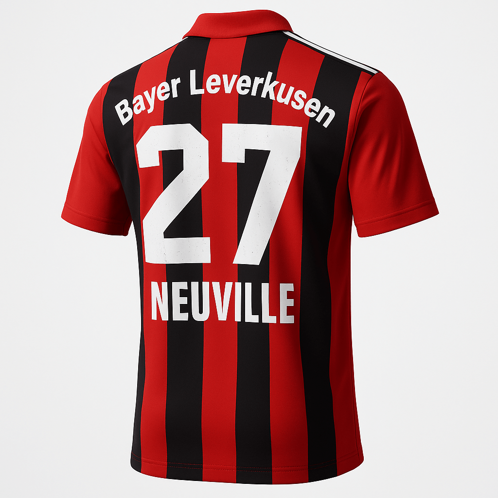 2000–01 Bayer 04 Leverkusen Home Neuville #27 (Feels Like New) - Size XXL