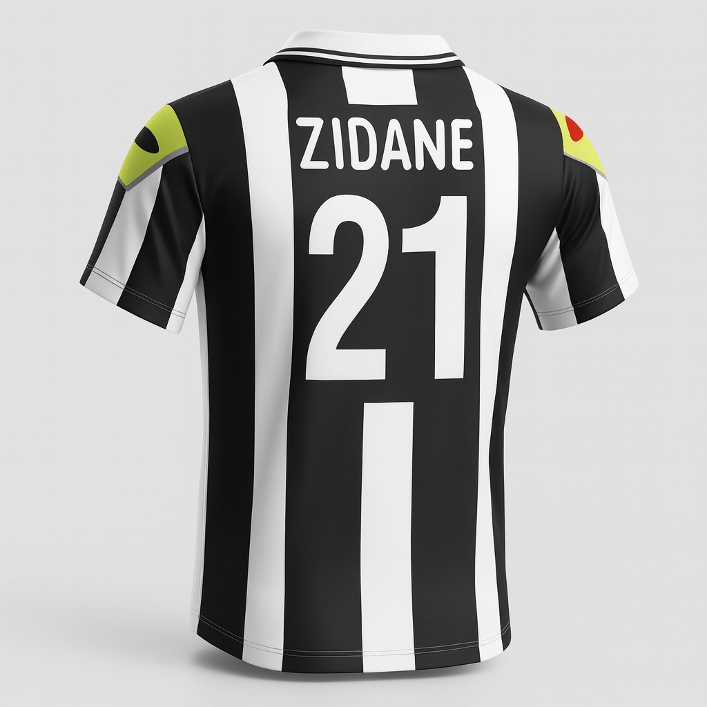 2000–01 Juventus Home Zidane #21 (Feels Like New) - Size XS