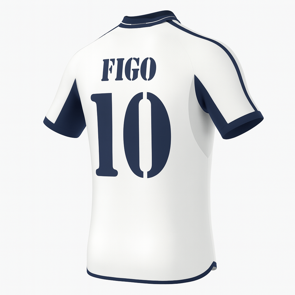2000–01 Real Madrid Home Figo #10 (Feels Like New) - Size XXL
