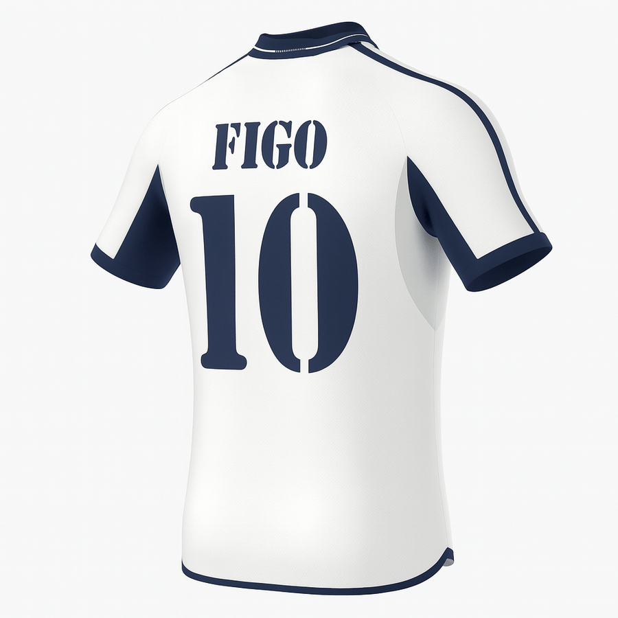 2000–01 Real Madrid Home Figo #10 (Feels Like New) - Size XXL