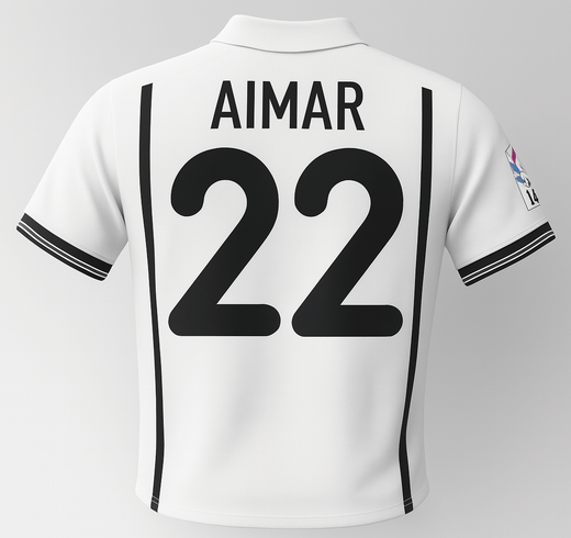 2000–01 Valencia Home Aimar #22 (Feels Like New) - Size M