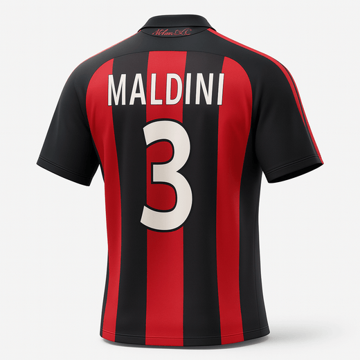 2000–02 AC Milan Home Maldini #3 (Feels Like New) - Size XXL