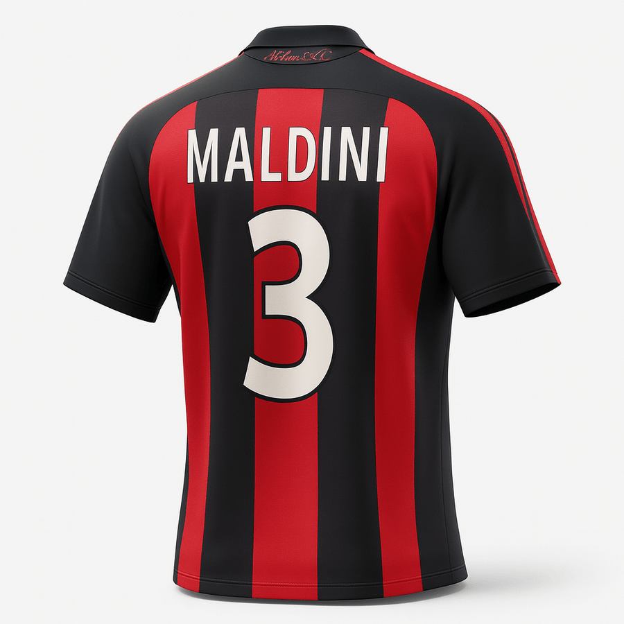 2000–02 AC Milan Home Maldini #3 (Feels Like New) - Size XXL