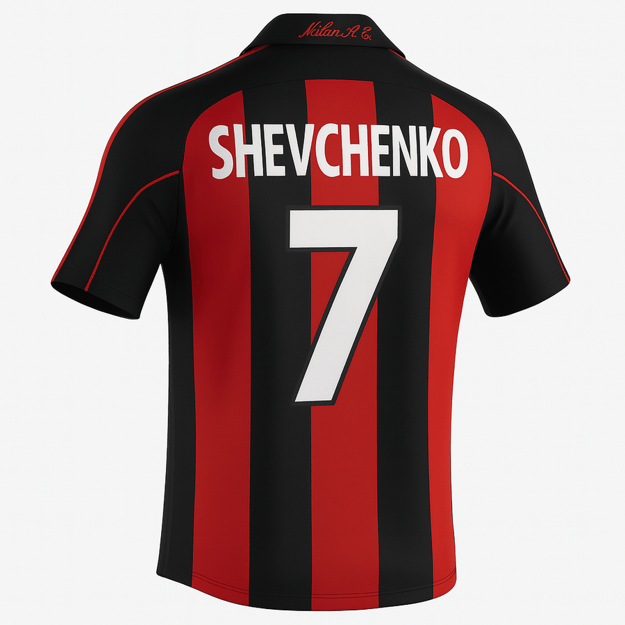 2000–02 AC Milan Home Shevchenko #7 (Feels Like New) - Size XS