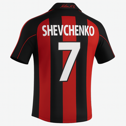 2000–02 AC Milan Home Shevchenko #7 (Feels Like New) - Size XXL