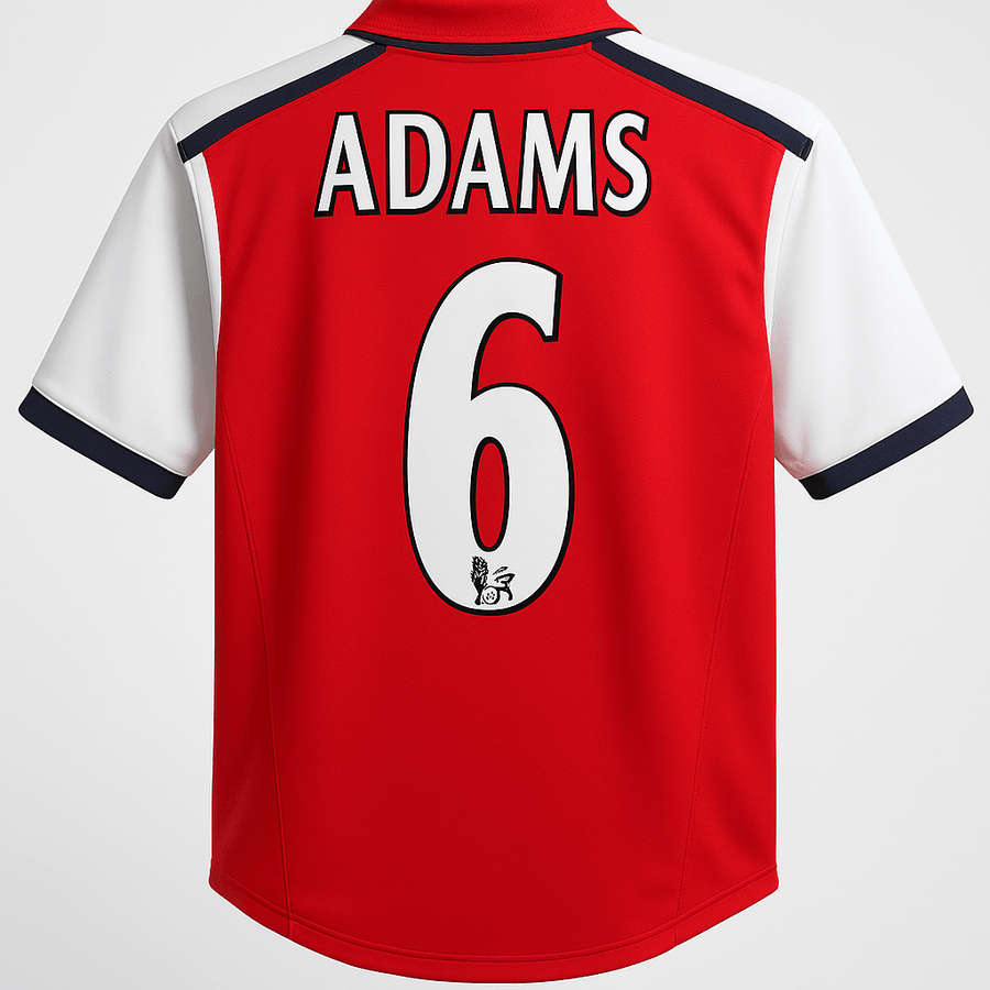 2000–02 Arsenal Home Adams #6 (Feels Like New) - Size S