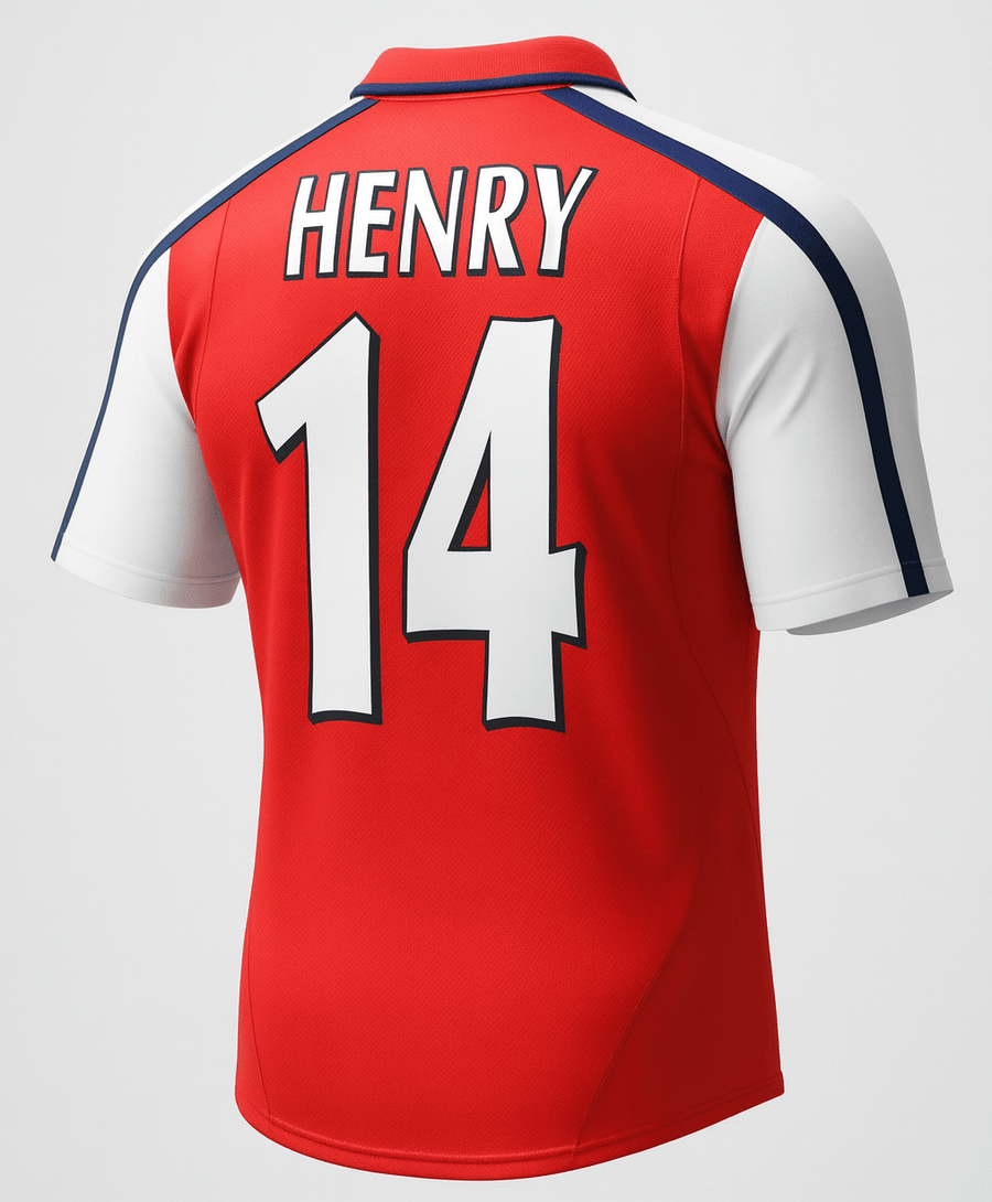 2000–02 Arsenal Home Henry #14 (Feels Like New) - Size XL